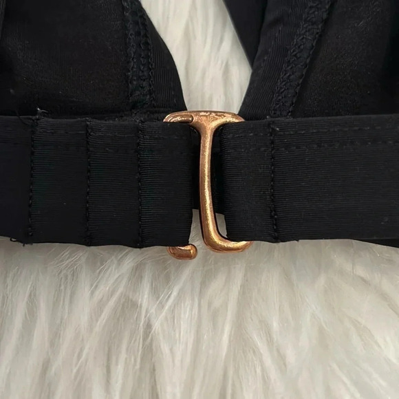 Xhilaration ruffle black bikini top size small - Picture 5 of 7